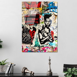 Wallity Cuadro Decorativo Banksy UV-495 45 x 65 cm
